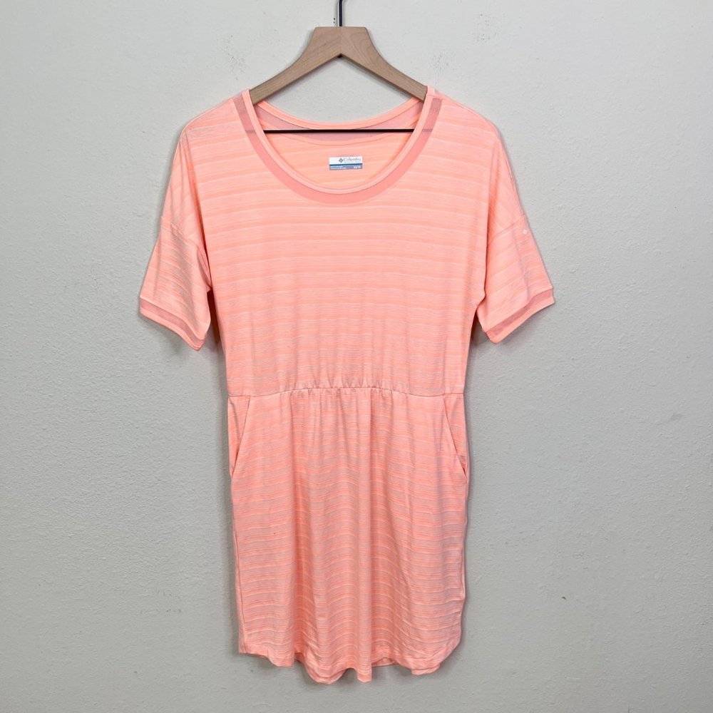 Columbia PFG Women's Coral Pink Short Sleeve Dress Size XS Fishing Pockets